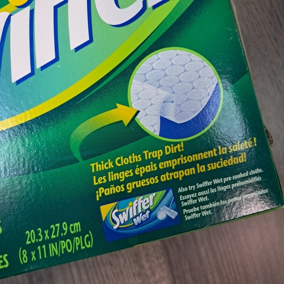 2000s Swiffer 32 Disposable Dry Cloths Box P&G Clean Mop Duster - Picture 4 of 6
